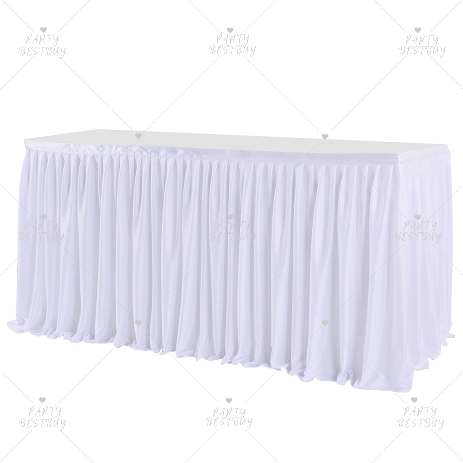 White Silk Satin tablecloth (6)